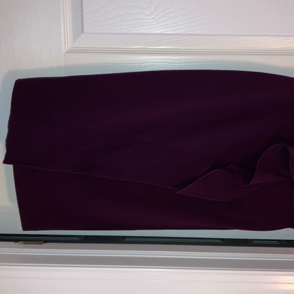 Asymmetrical plum Calvin Klein dress size 4 - Picture 3 of 11